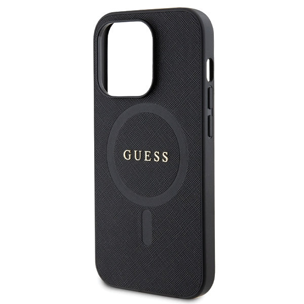 Guess MagSafe dėklas iPhone 14 Pro – juodas
