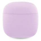 Guess GUTWST26PSU TWS Bluetooth ausinės + prijungimo stotelė - violetinis klasikinis EST logotipas