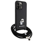 Karl Lagerfeld crossbody dėklas iPhone 14 Pro Max – juodas