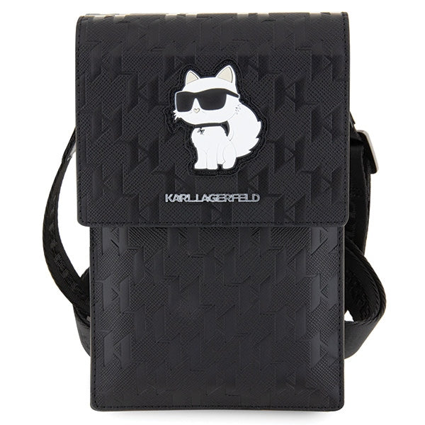 Karl Lagerfeld telefono rankinė Choupette – juoda -- Cell phone cases and covers