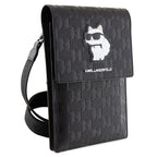 Karl Lagerfeld telefono rankinė Choupette – juoda -- Cell phone cases and covers