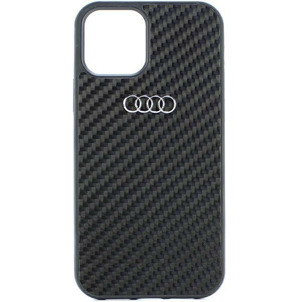 Audi Carbon Fiber dėklas iPhone 11/XR 6.1 – juodas -- iPhone 11