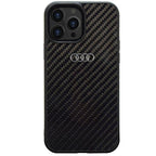 Audi Carbon Fiber dėklas iPhone 14 Pro – juodas