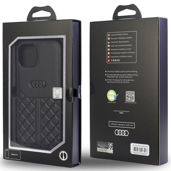 Audi odinis dėklas iPhone 12/12 Pro – juodas -- iPhone 12