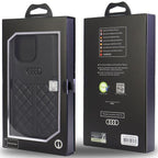Audi odinis dėklas iPhone 13 Pro Max – juodas -- iPhone 13 Pro Max