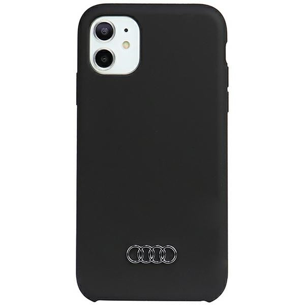 Audi silikoninis dėklas iPhone 12/12 Pro – juodas -- iPhone 12