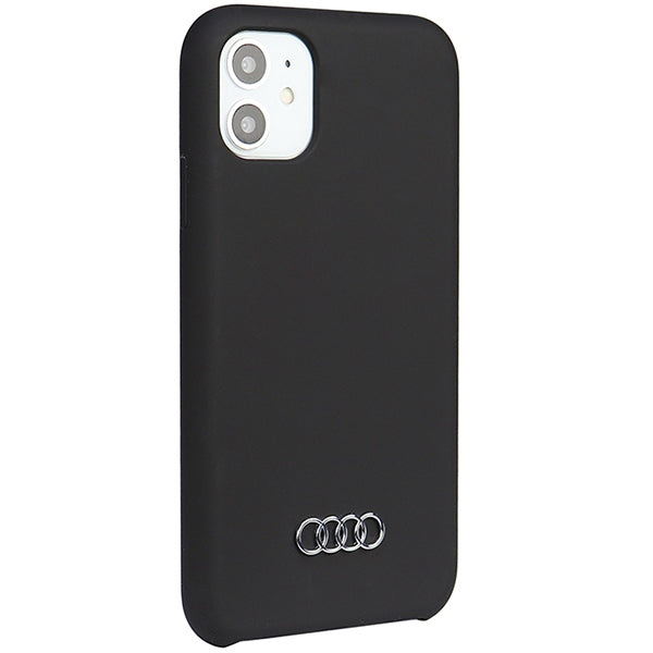 Audi silikoninis dėklas iPhone 12/12 Pro – juodas -- iPhone 12