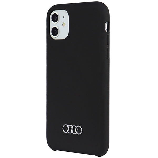 Audi silikoninis dėklas iPhone 12/12 Pro – juodas -- iPhone 12