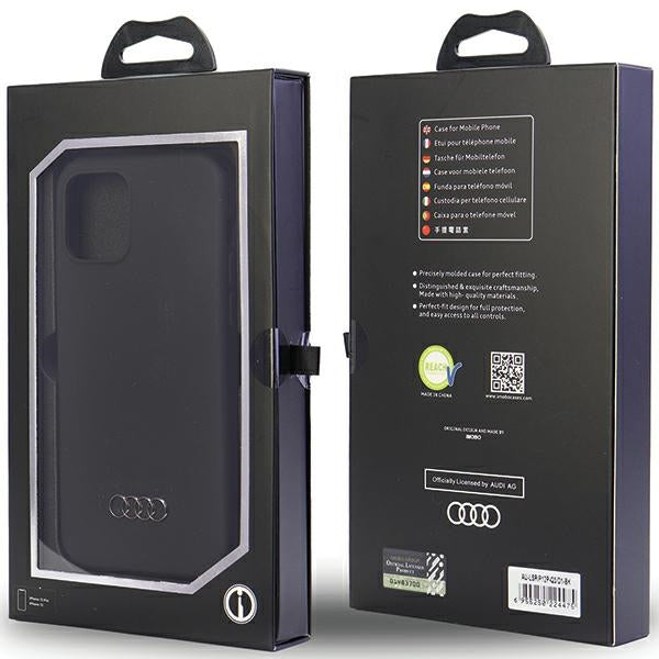 Audi silikoninis dėklas iPhone 12/12 Pro – juodas -- iPhone 12