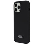 Audi silikoninis dėklas iPhone 13 Pro Max – juodas