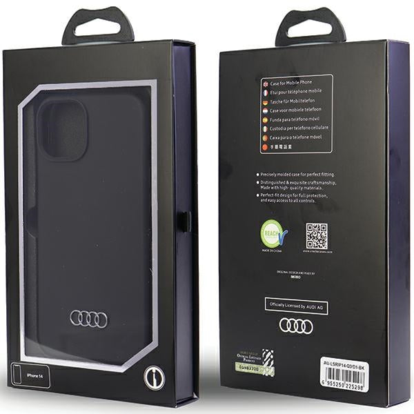 Audi silikoninis dėklas iPhone 14 – juodas -- iPhone 14