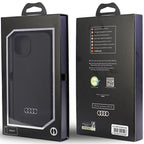 Audi silikoninis dėklas iPhone 14 – juodas -- iPhone 14