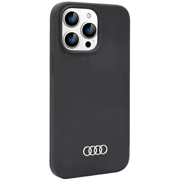 Audi silikoninis dėklas iPhone 14 Pro Max – juodas