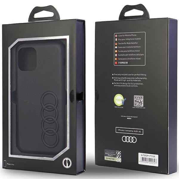 Audi sintetinės odos dėklas iPhone 11 Pro – juodas -- iPhone 11 Pro
