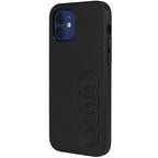 Audi dėklas iPhone 12 / 12 Pro – juodas (eko oda) -- iPhone 12