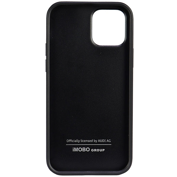 Audi dėklas iPhone 12 / 12 Pro – juodas (eko oda) -- iPhone 12