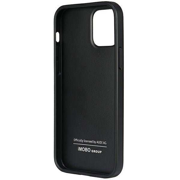 Audi dėklas iPhone 12 / 12 Pro – juodas (eko oda) -- iPhone 12