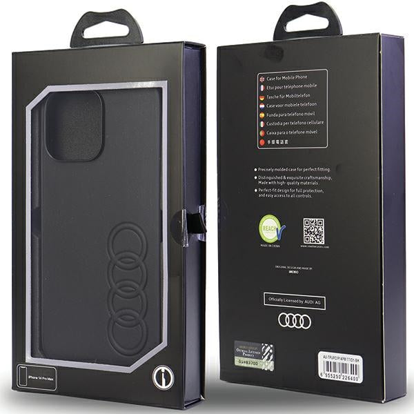 Audi odinis dėklas iPhone 14 Pro Max 6.7" – juodas