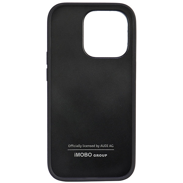 Audi Synthetic Leather dėklas iPhone 14 Pro – juodas