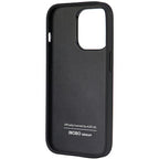 Audi Synthetic Leather dėklas iPhone 14 Pro – juodas