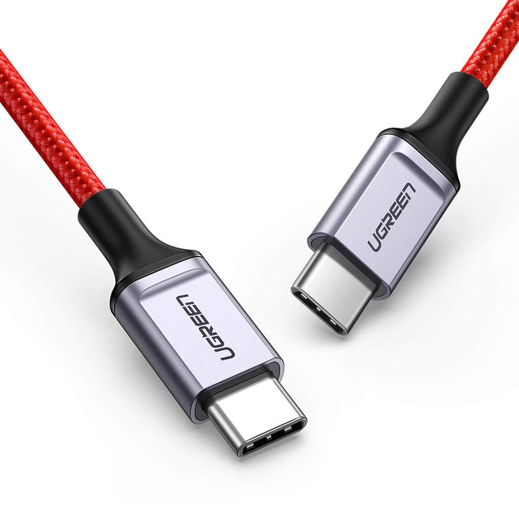 Ugreen US294 USB-C - USB-C 3A 480Mb/s kabelis 1m - raudonas -- Cell phone cables