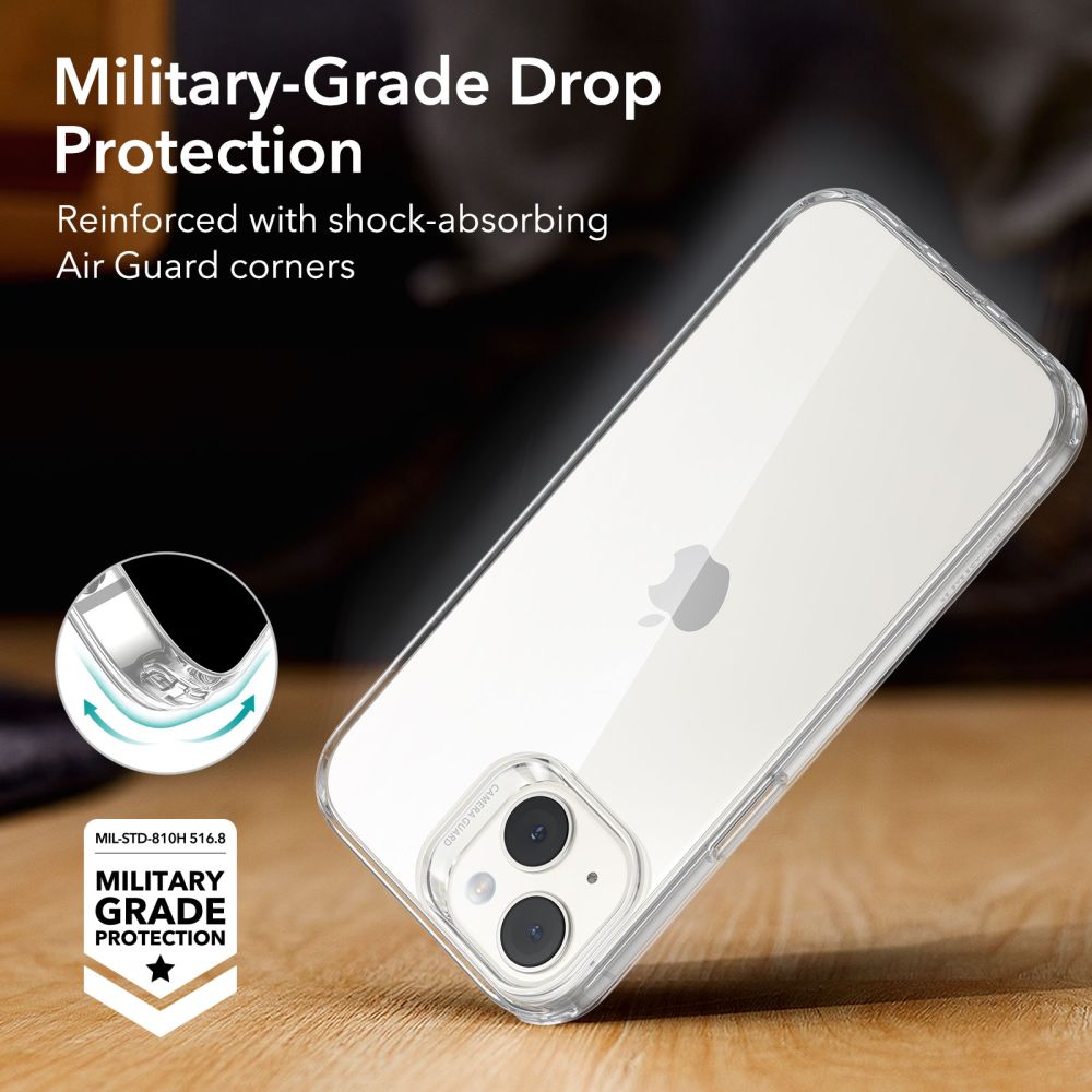 Skaidrus TPU dėklas ESR Project Zero iPhone 15 -- iPhone 15