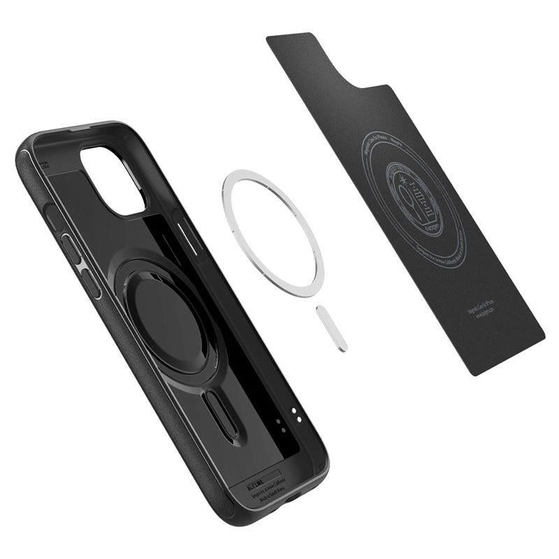 Spigen Mag Armor MagSafe iPhone 15 dėklas – matinis juodas -- iPhone 15