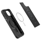 Spigen Mag Armor MagSafe iPhone 15 dėklas – matinis juodas -- iPhone 15