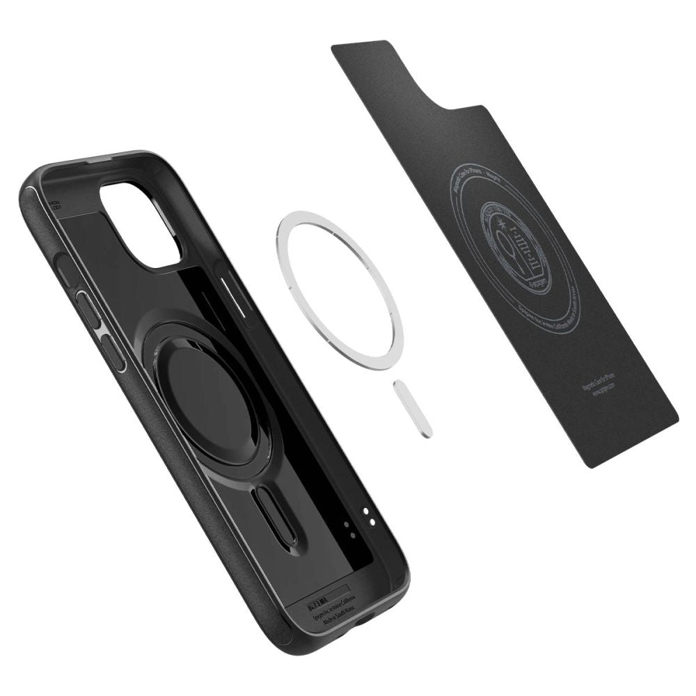 Spigen Mag Armor MagSafe iPhone 15 dėklas – matinis juodas -- iPhone 15
