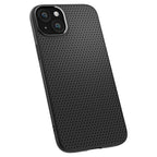 Spigen Liquid Air dėklas iPhone 15 – matinis juodas