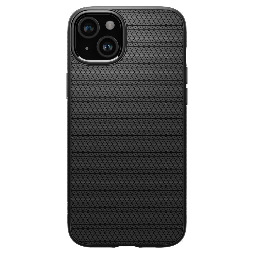 Spigen Liquid Air dėklas iPhone 15 – matinis juodas
