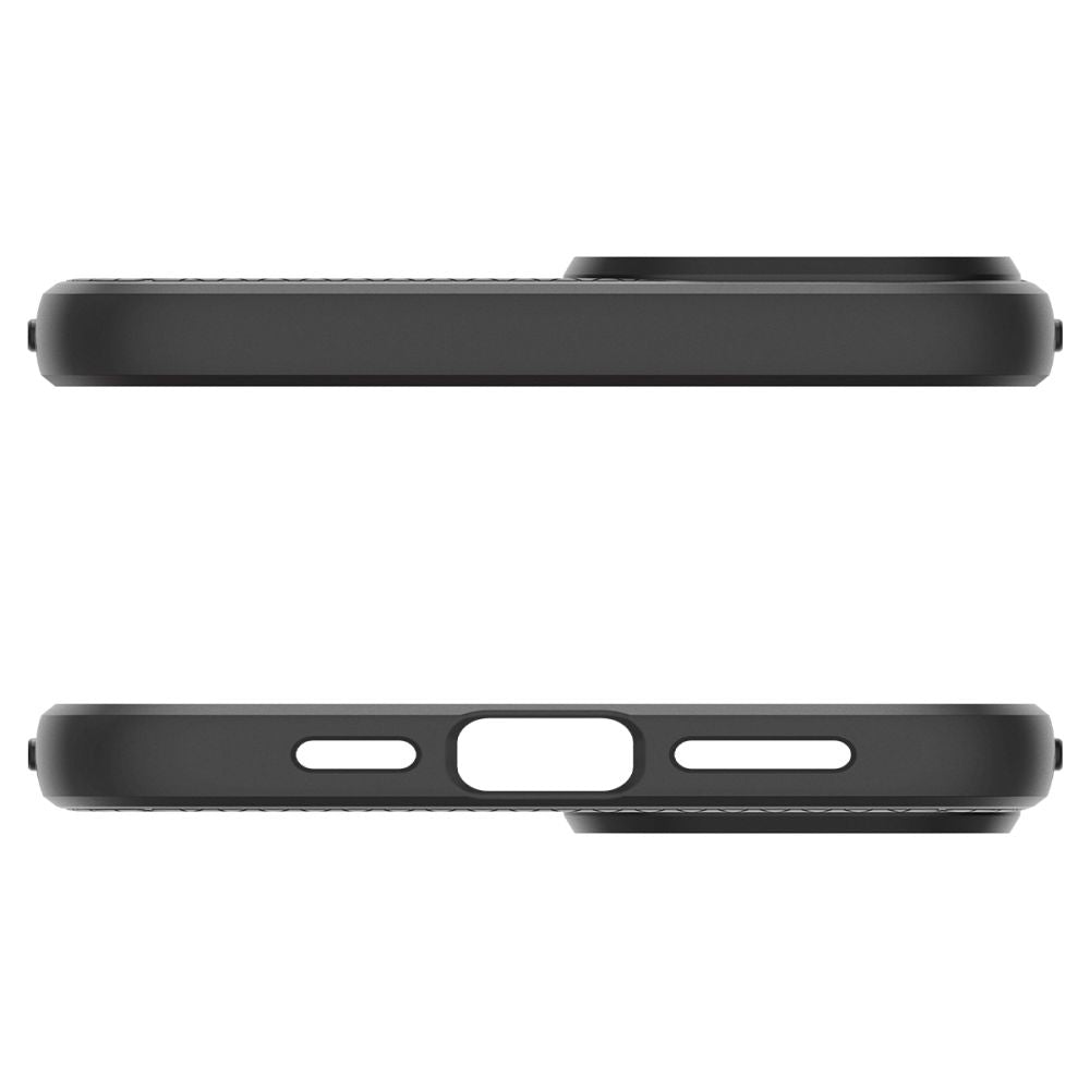 Spigen Liquid Air dėklas iPhone 15 – matinis juodas