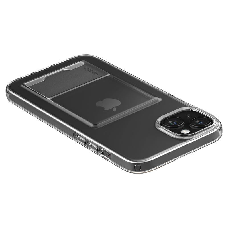 Spigen Crystal Slot dėklas iPhone 15 Plus – skaidrus