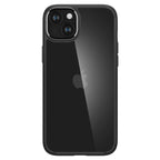 Spigen Crystal Hybrid dėklas iPhone 15 Plus – skaidrus/juodas
