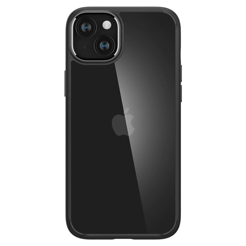Spigen Crystal Hybrid dėklas iPhone 15 Plus – skaidrus/juodas