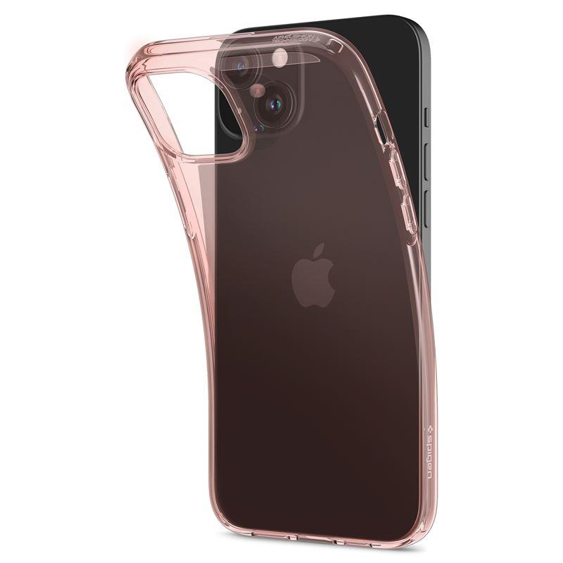 Spigen Crystal Flex dėklas iPhone 15 Plus – rožinis/skaidrus