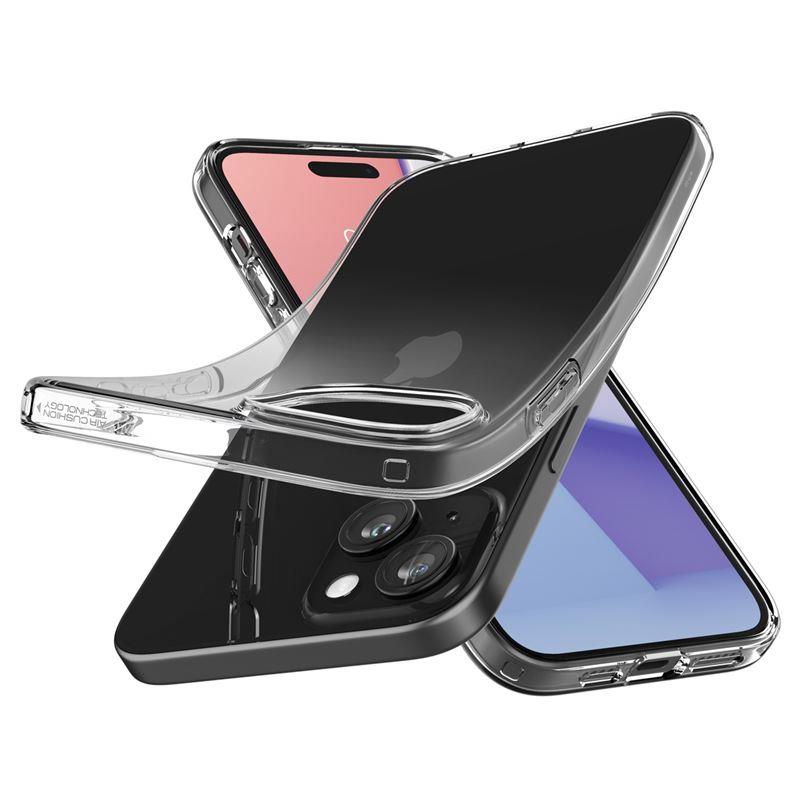 Spigen Crystal Flex dėklas iPhone 15 Plus – skaidrus