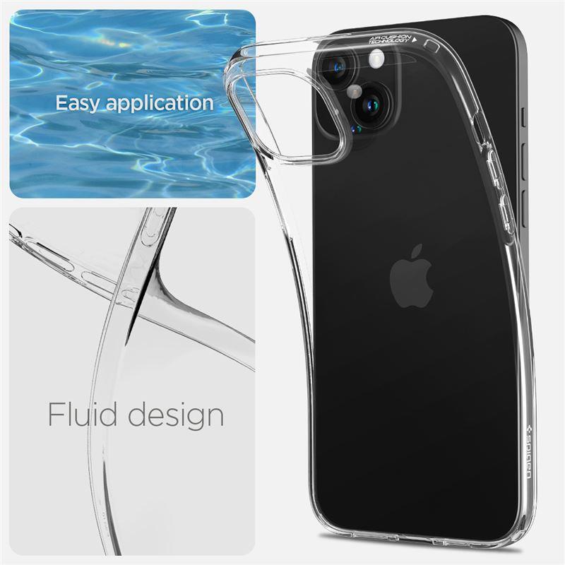 Spigen Crystal Flex dėklas iPhone 15 Plus – skaidrus