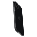 Spigen Crystal Flex dėklas iPhone 15 Plus – pilkai skaidrus