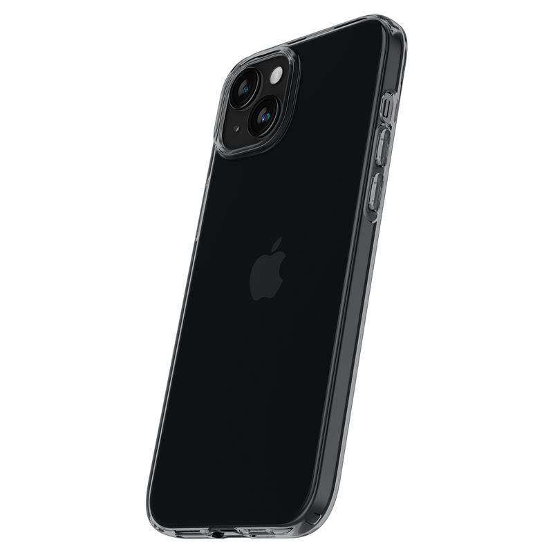 Spigen Crystal Flex dėklas iPhone 15 Plus – pilkai skaidrus