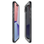 Spigen Crystal Flex dėklas iPhone 15 Plus – pilkai skaidrus