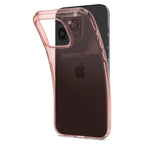 Spigen Crystal Flex dėklas iPhone 15 Pro Max – rožinis/skaidrus