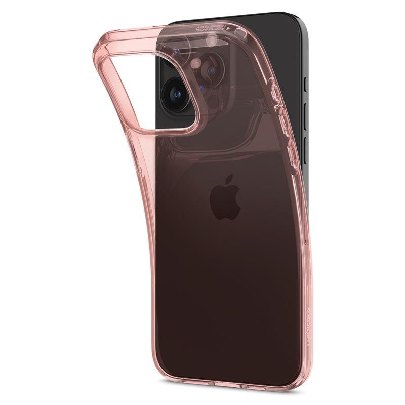 Spigen Crystal Flex dėklas iPhone 15 Pro Max – rožinis/skaidrus