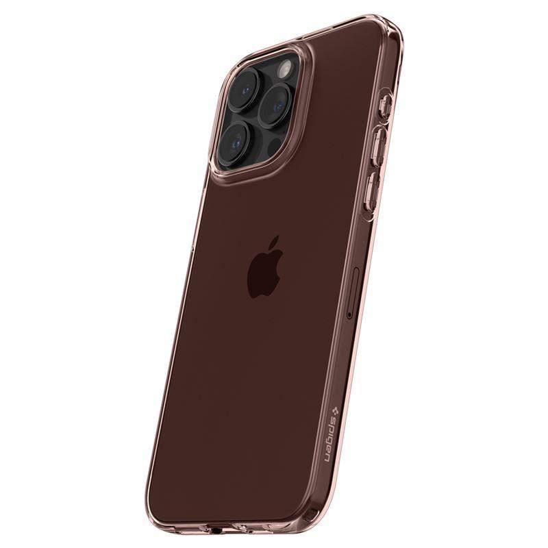 Spigen Crystal Flex dėklas iPhone 15 Pro Max – rožinis/skaidrus