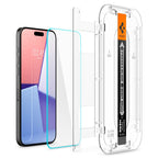 Spigen Glas.TR EZ Fit grūdintas stiklas iPhone 15 Pro (2 vnt.)