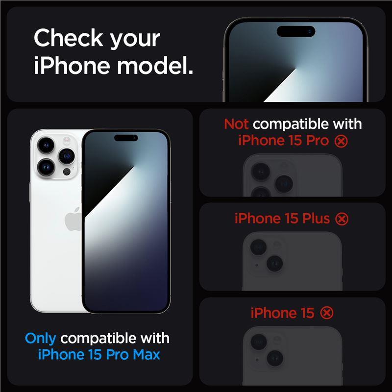 Spigen GlasTR EZ Fit grūdintas stiklas iPhone 15 Pro Max (2 vnt.)