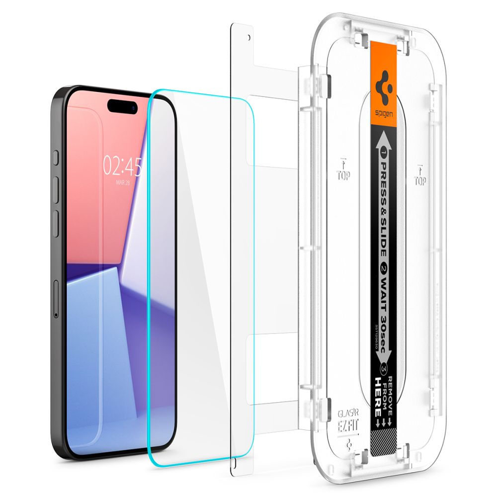 Spigen GlasTR EZ Fit grūdintas stiklas iPhone 15 Pro Max (2 vnt.)
