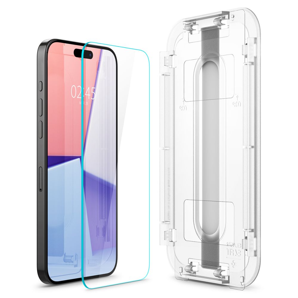 Spigen GlasTR EZ Fit grūdintas stiklas iPhone 15 Pro Max (2 vnt.)