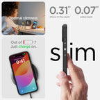 Spigen Liquid Air dėklas iPhone 15 Plus – juodas