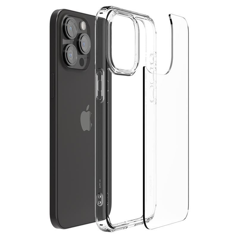 Skaidrus Spigen Crystal Hybrid dėklas iPhone 15 Pro